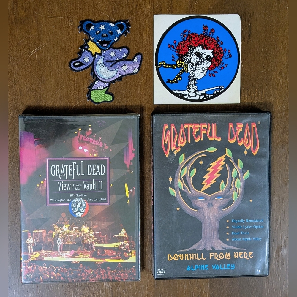 2 Grateful Dead DVDs View from the Vault II and Downhill From Here Alpine Valley
